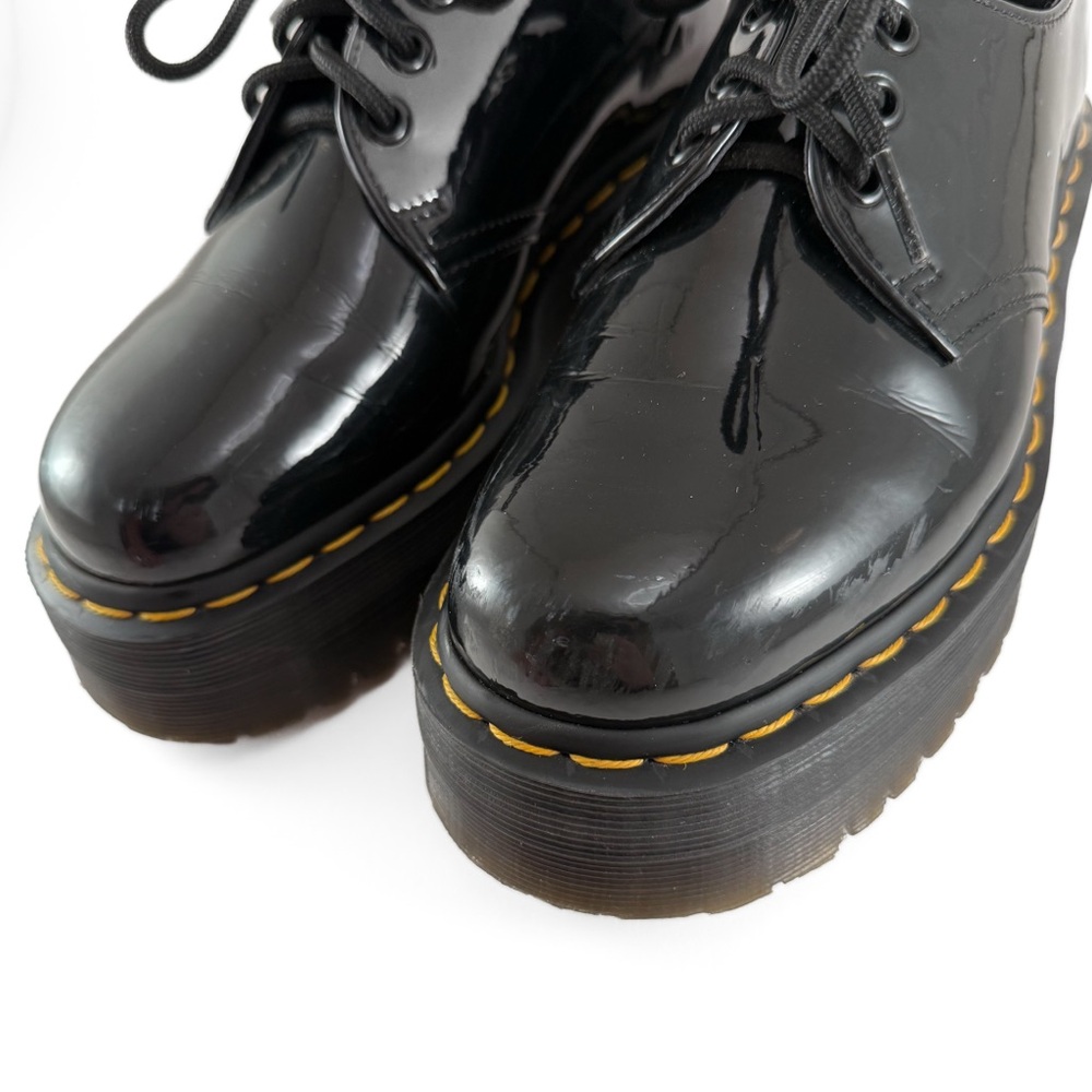 Dr Martens 1461 Patent Leather Platform Oxford Shoes - Picture 8 of 11